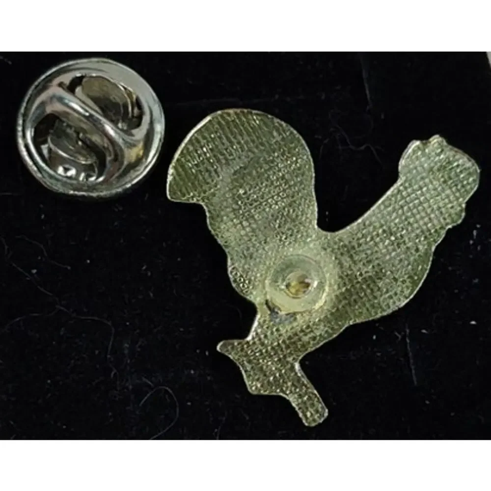 Farm Rooster Poultry Bird Pin for a Hat, Lapel, Lanyard, Jacket or Backpack